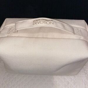 DOLCE & GABBANA Beauty Devotion “Make Up Case w/Medallion” 9.5”L Ivory NWOT